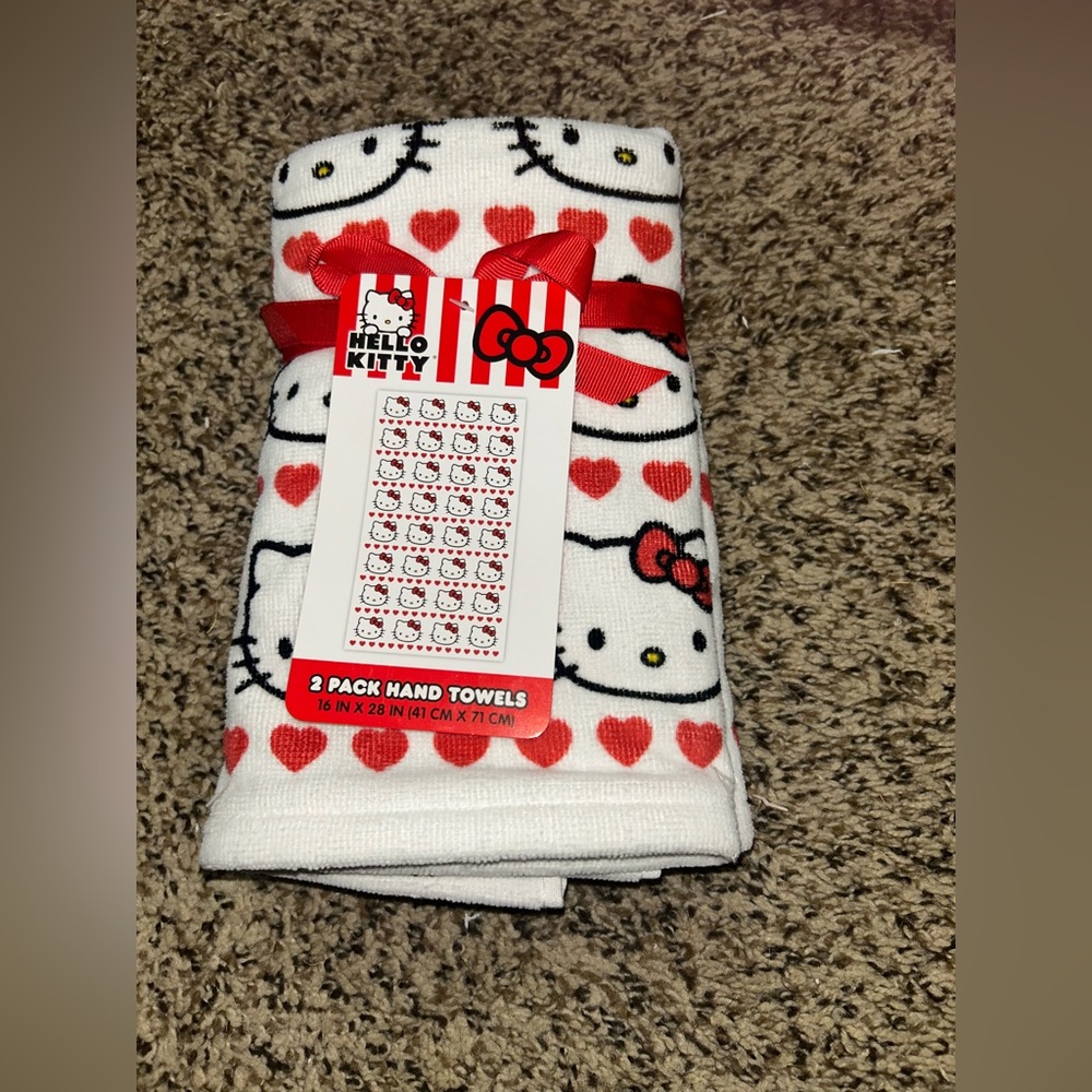 Hello Kitty Hand Towels